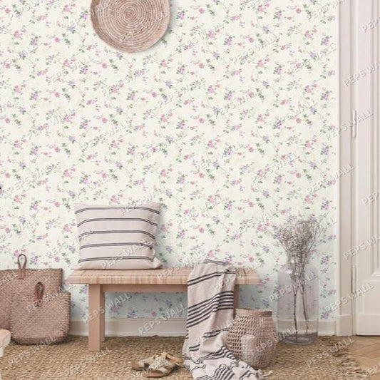 Wisteria Violet — floral wallpaper Dubai, Peps Wall