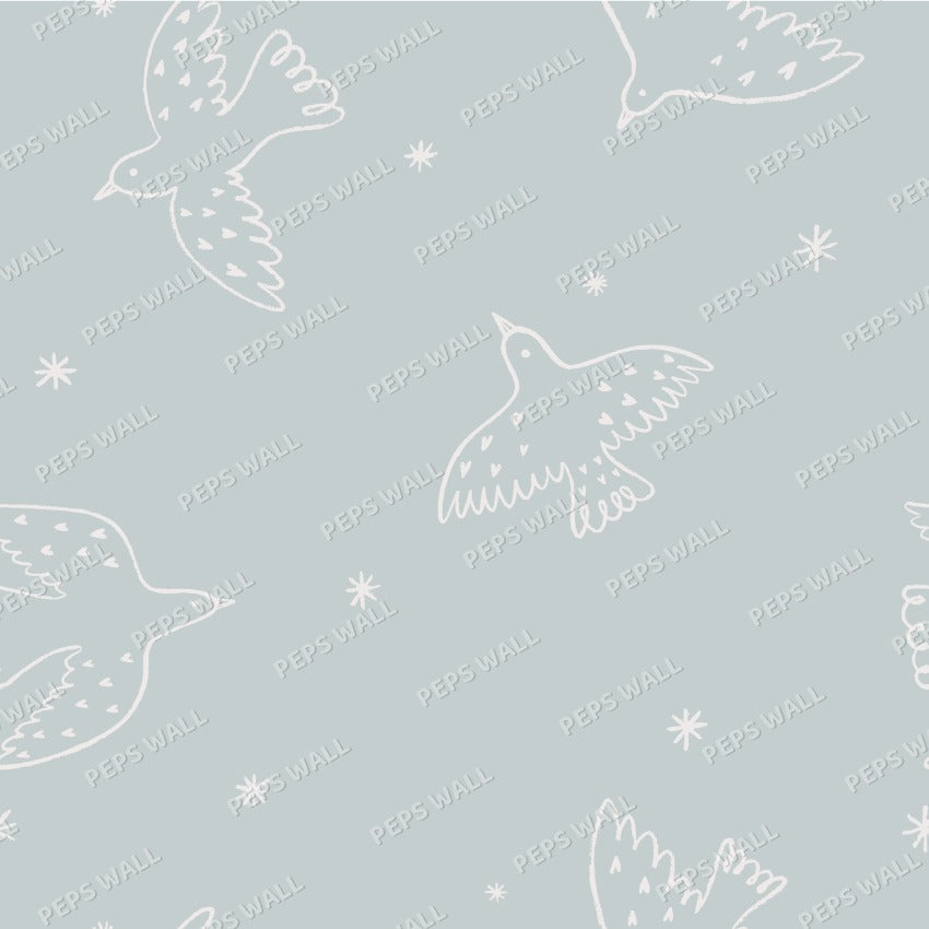 Whimsy Birds - Blue