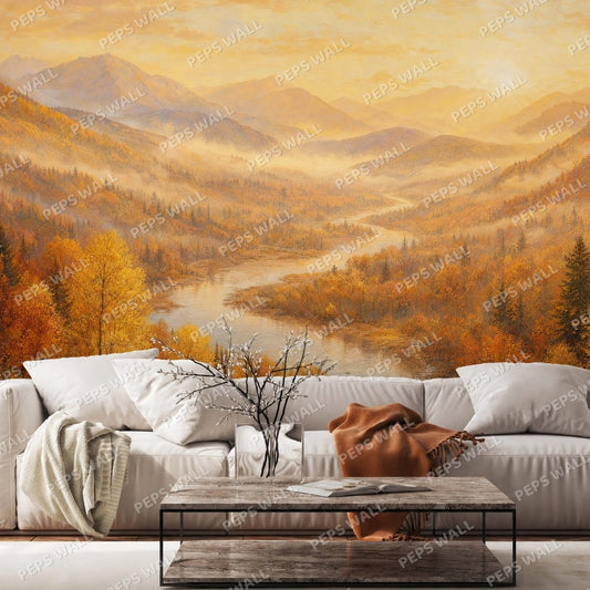 Autumn Valley — landscape wallpaper Dubai, Peps Wall
