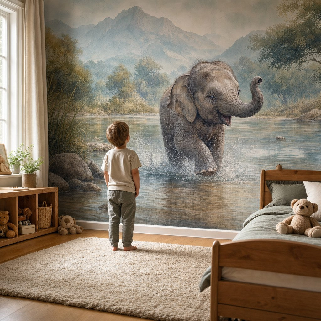 Baby Elephant Splash