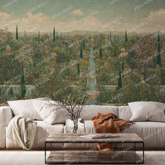 Bagh-e-Noor — indian wallpaper Dubai, Peps Wall