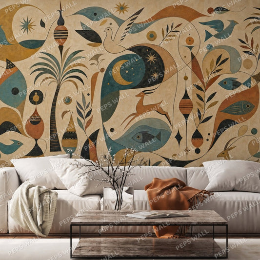 Baghdadiyat — arabic majlis wallpaper Dubai, Peps Wall