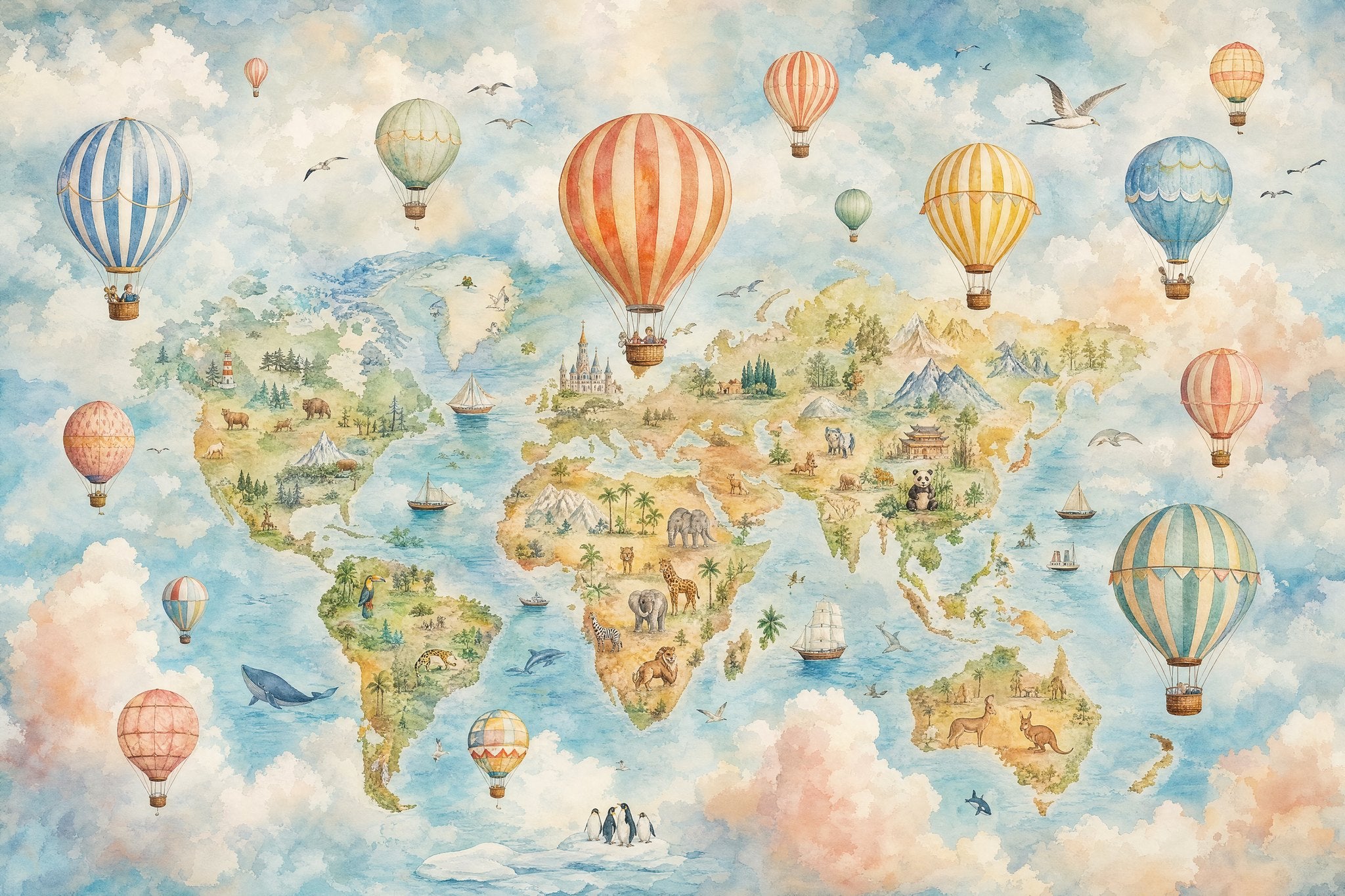 Balloon World Map