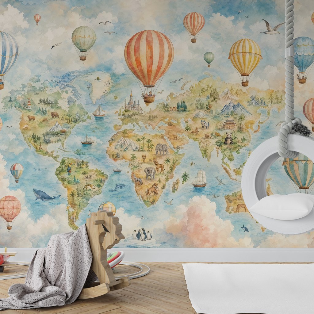Balloon World Map