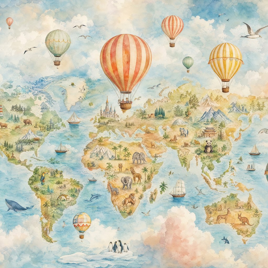 Balloon World Map