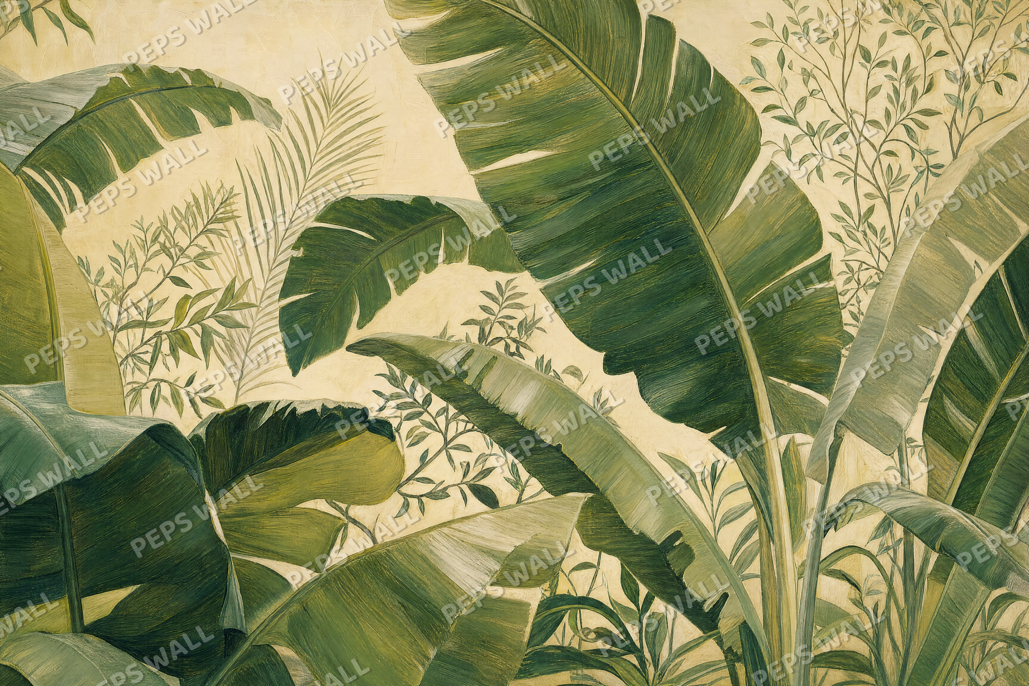 Banana Grove - made-to-measure wall mural design by Peps Wall Dubai