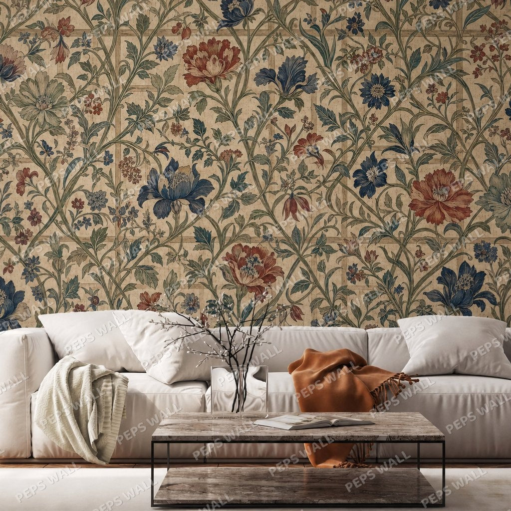 Blossom Trellis — cherry blossom wallpaper Dubai, Peps Wall