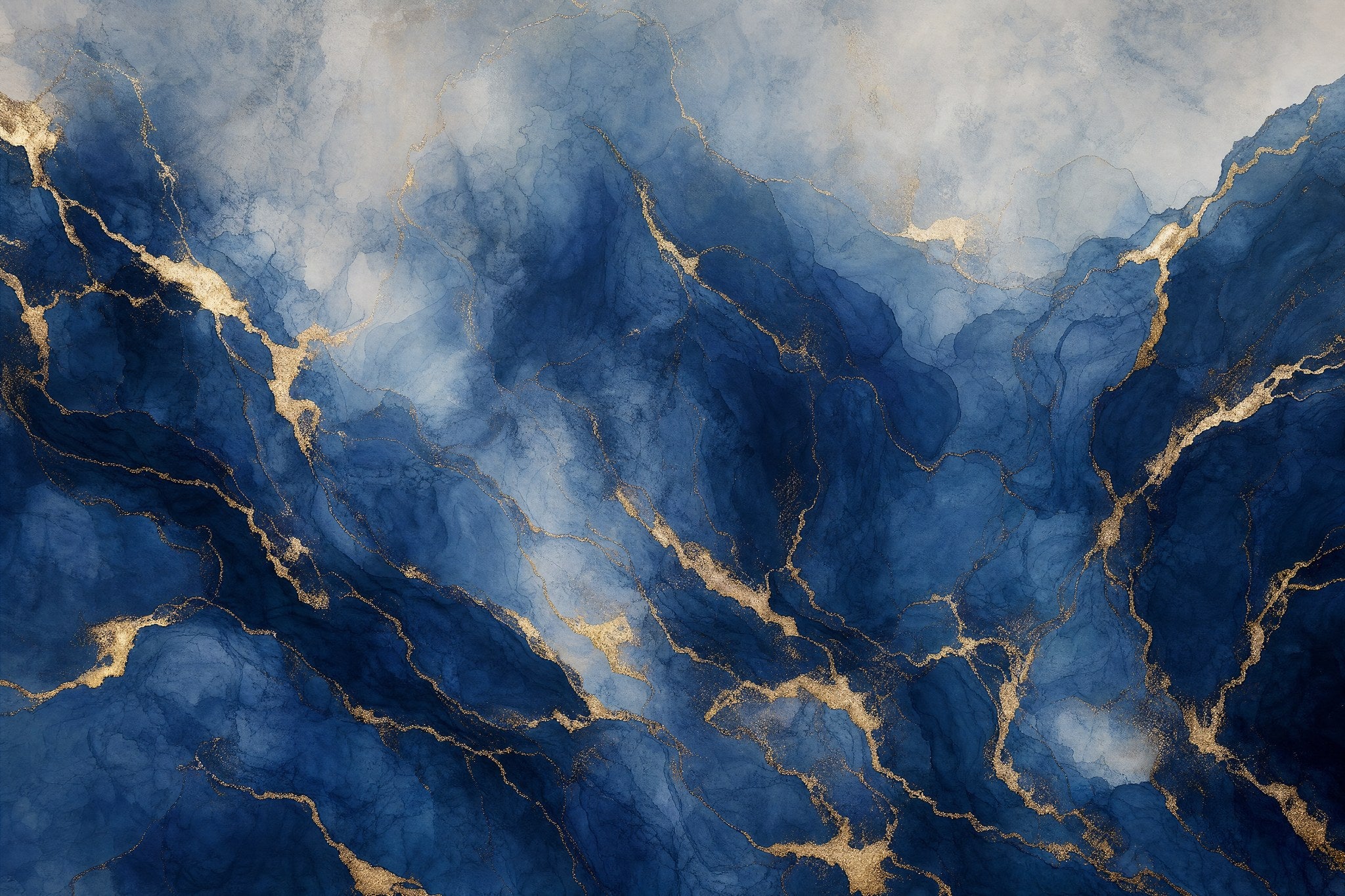 Blue and Gold Luxe