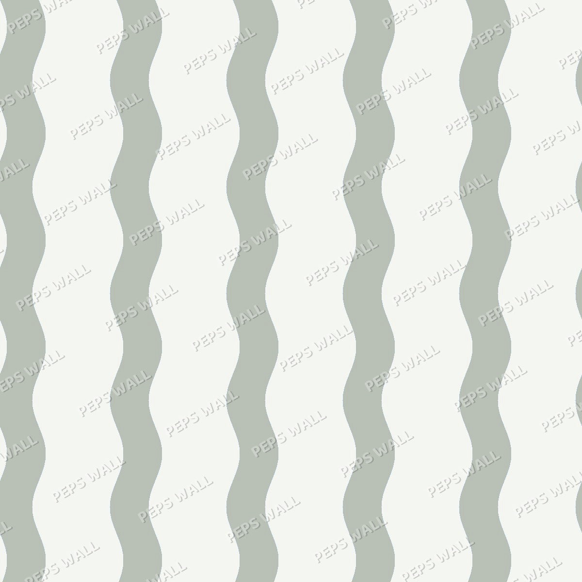 Blue Stripe Handdrawn - Sage wallpaper design