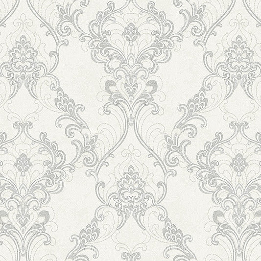 Broccato Silver wallpaper