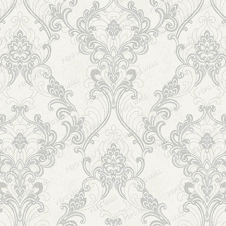 Broccato Silver wallpaper