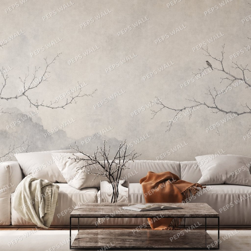 Cendre — chinoiserie wallpaper Dubai, Peps Wall