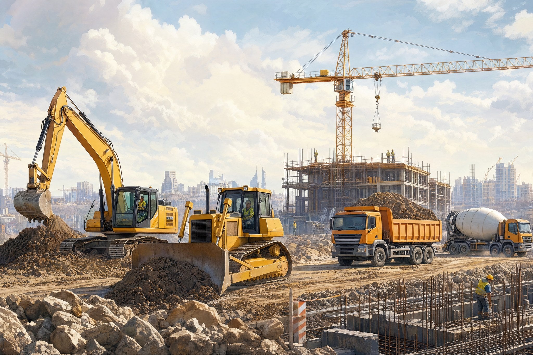 Construction Vehicle Panorama