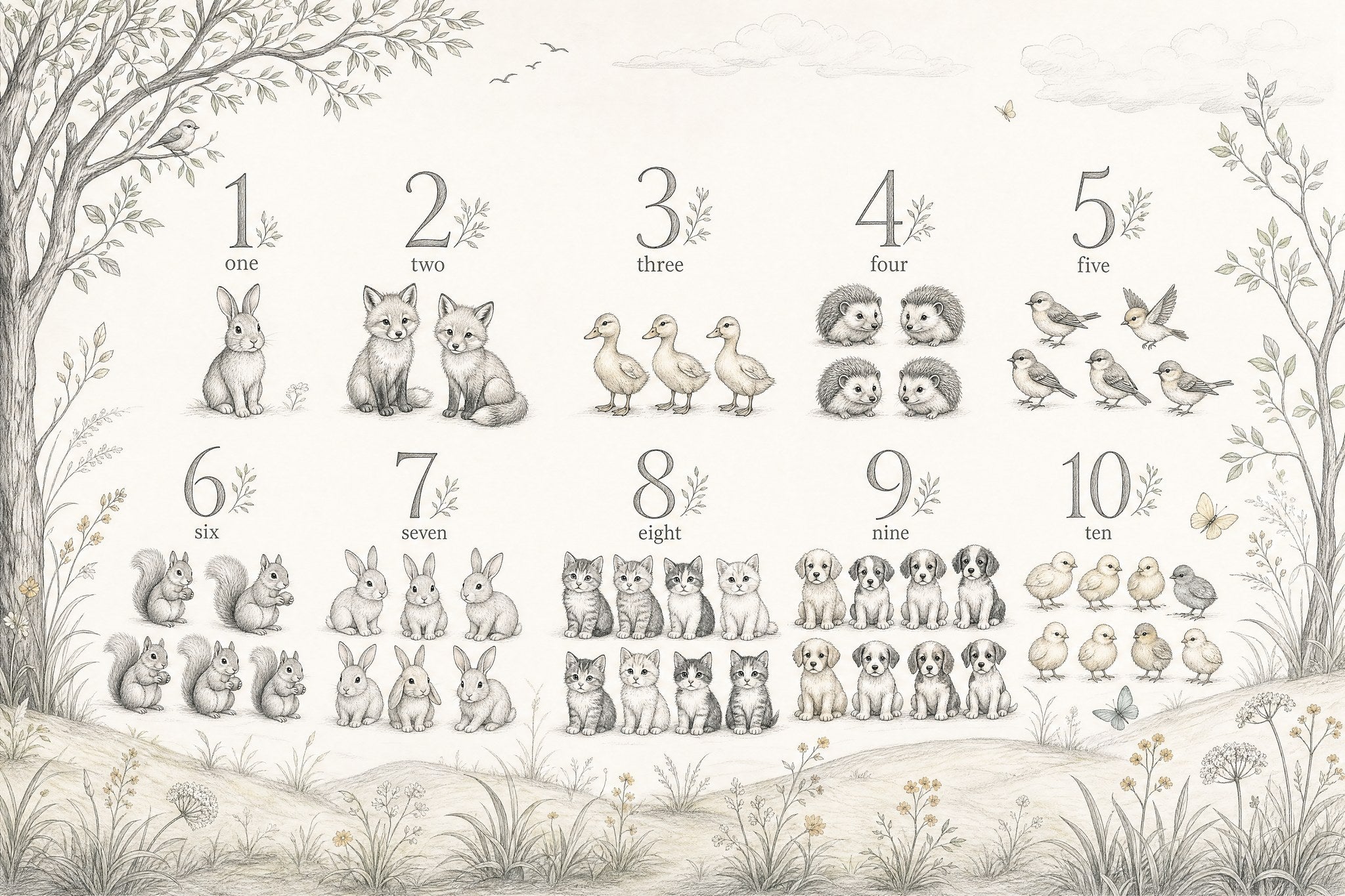 Counting Safari - Pencil