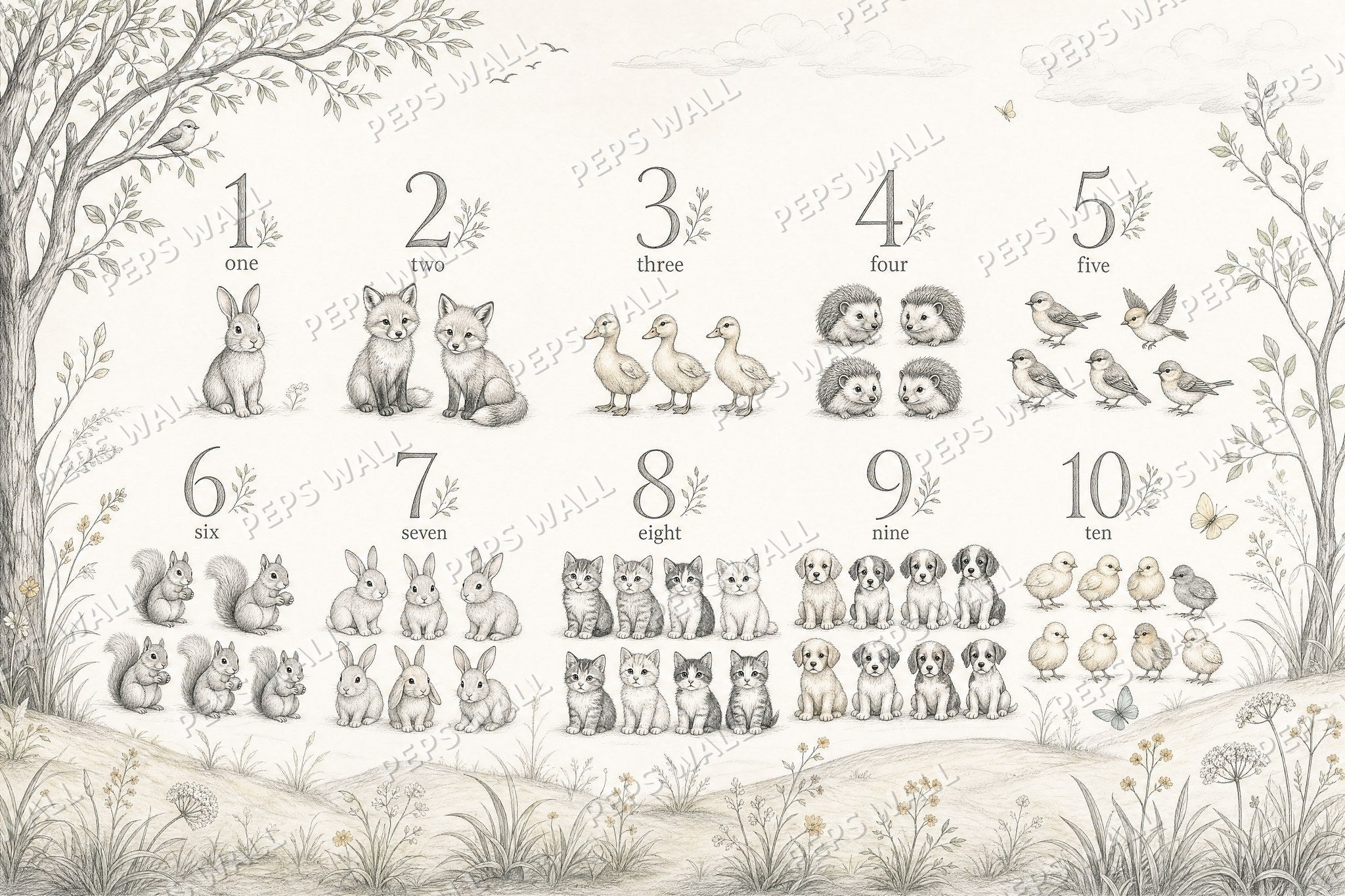 Counting Safari - Pencil