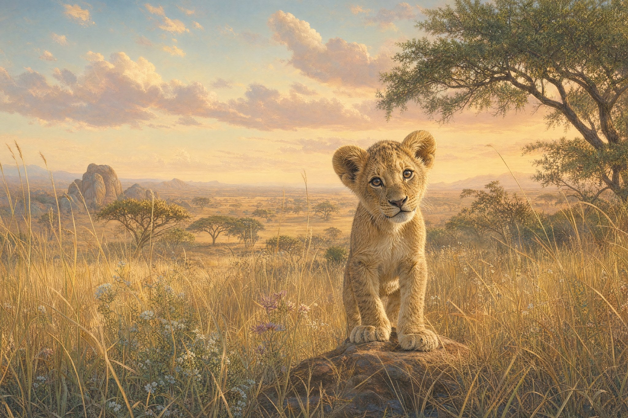 Cute Lion Cub