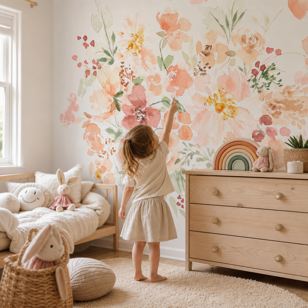 Garden of Light kids room mockup