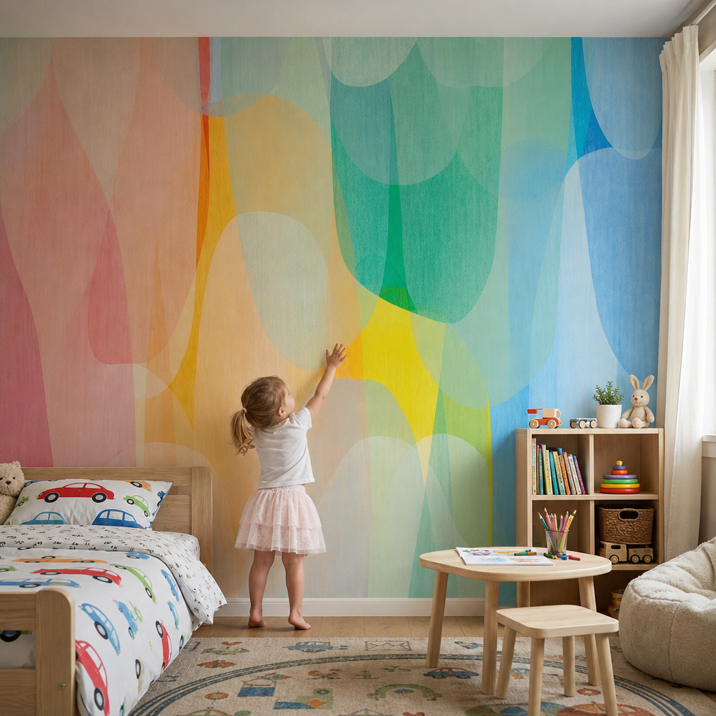 Rainbow for Kids room mockup