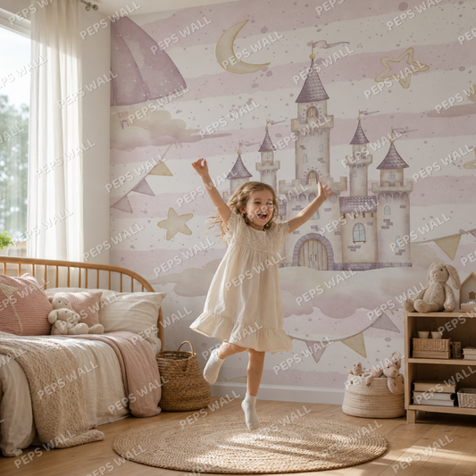 Princess Castle kids room mockup