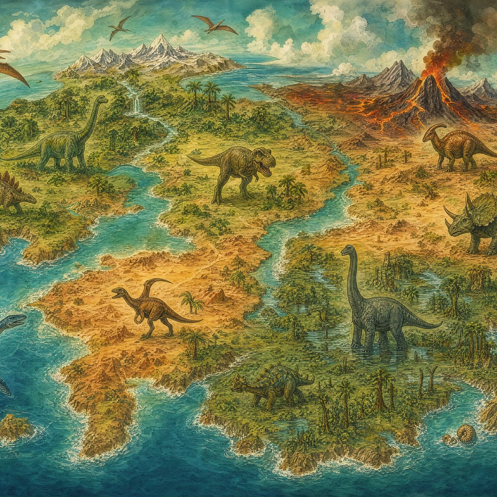 Dino World Map