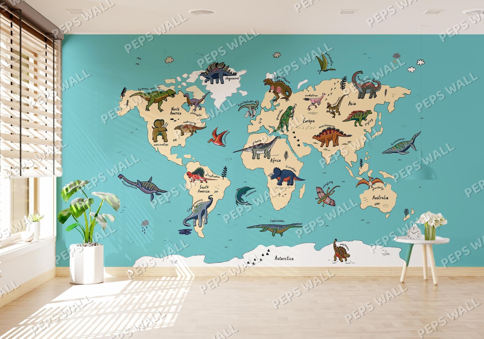 Dino Map - Blue