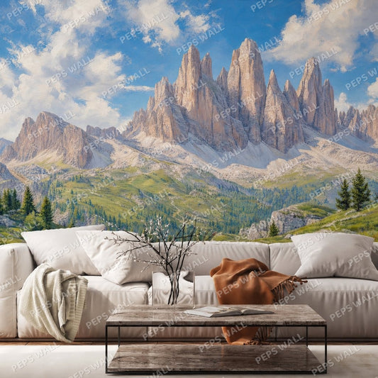 Dolomites — landscape wallpaper Dubai, Peps Wall