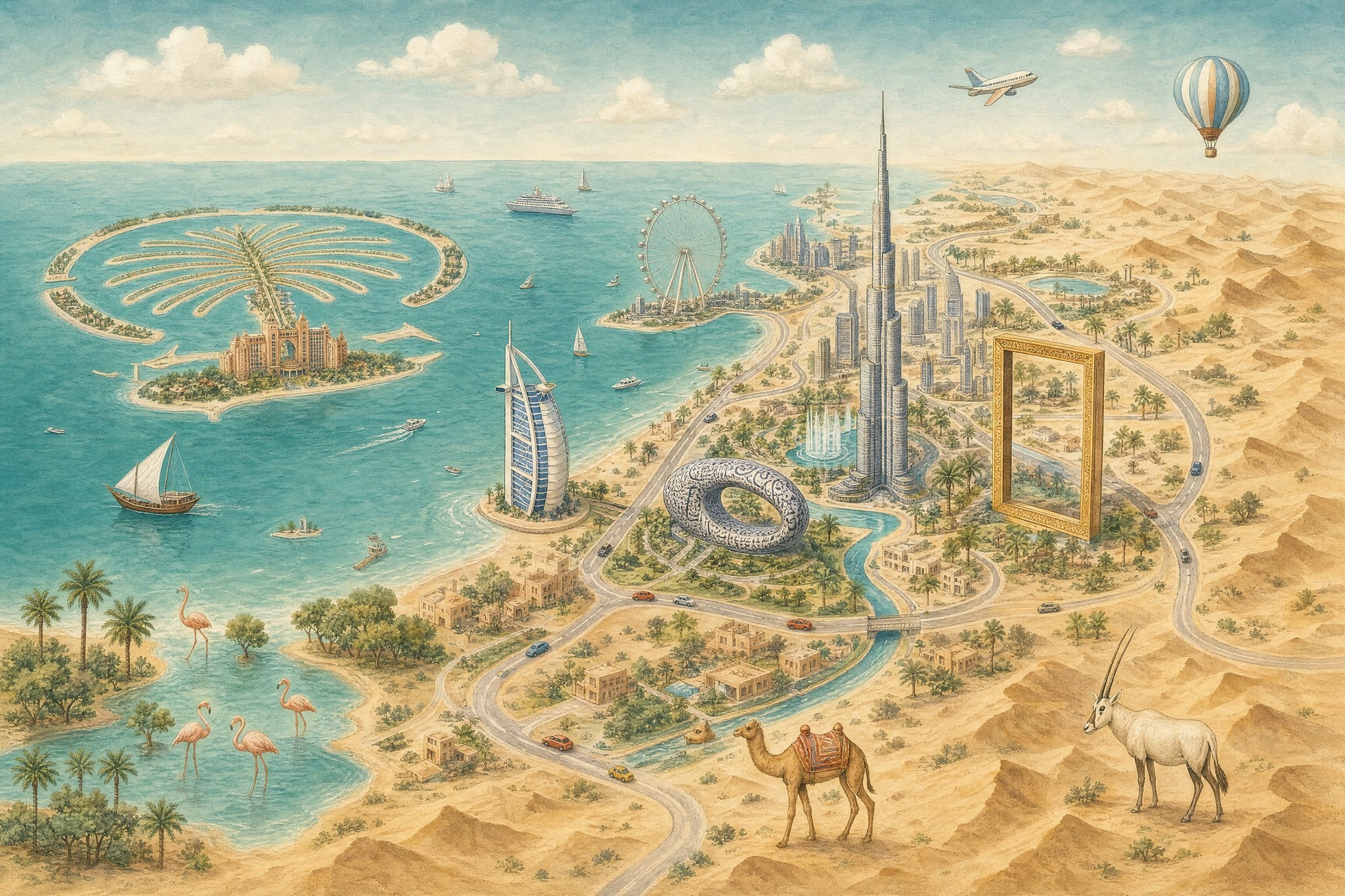 Dubai Adventure Map
