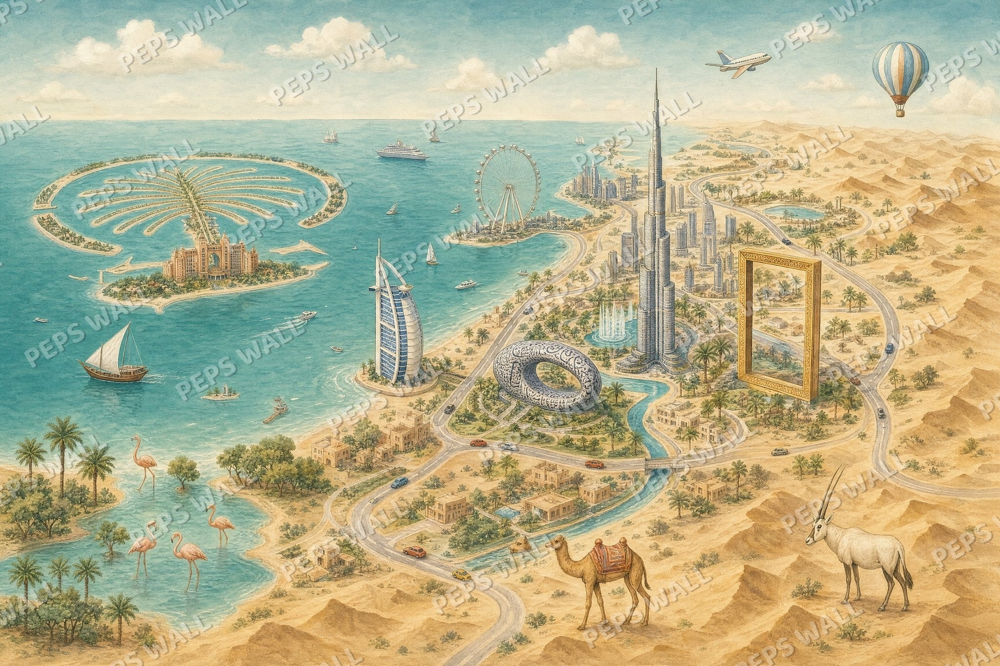 Dubai Adventure Map