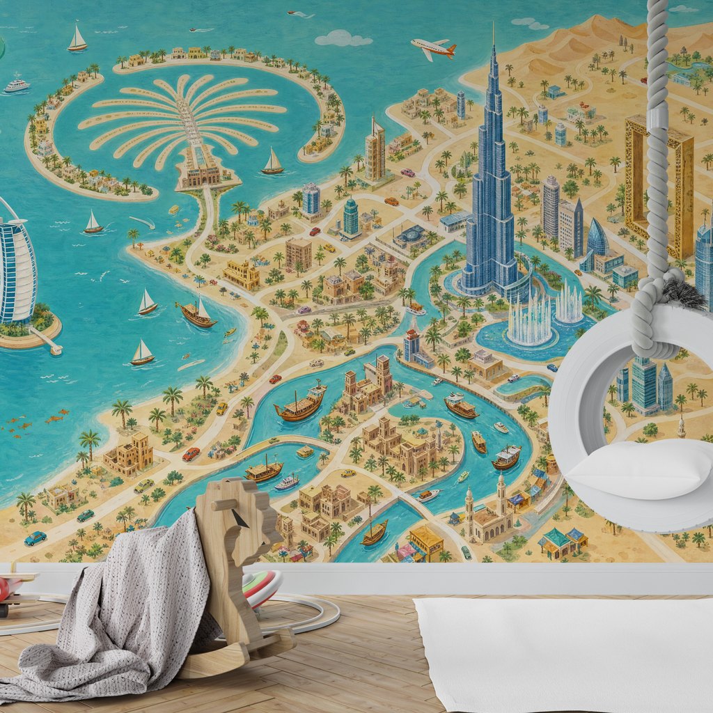 Playful Dubai Map