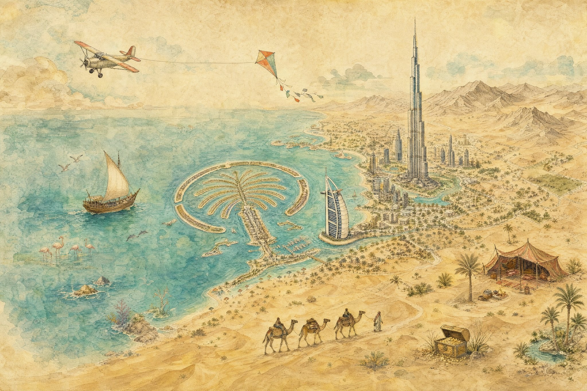 Dubai Treasure Map