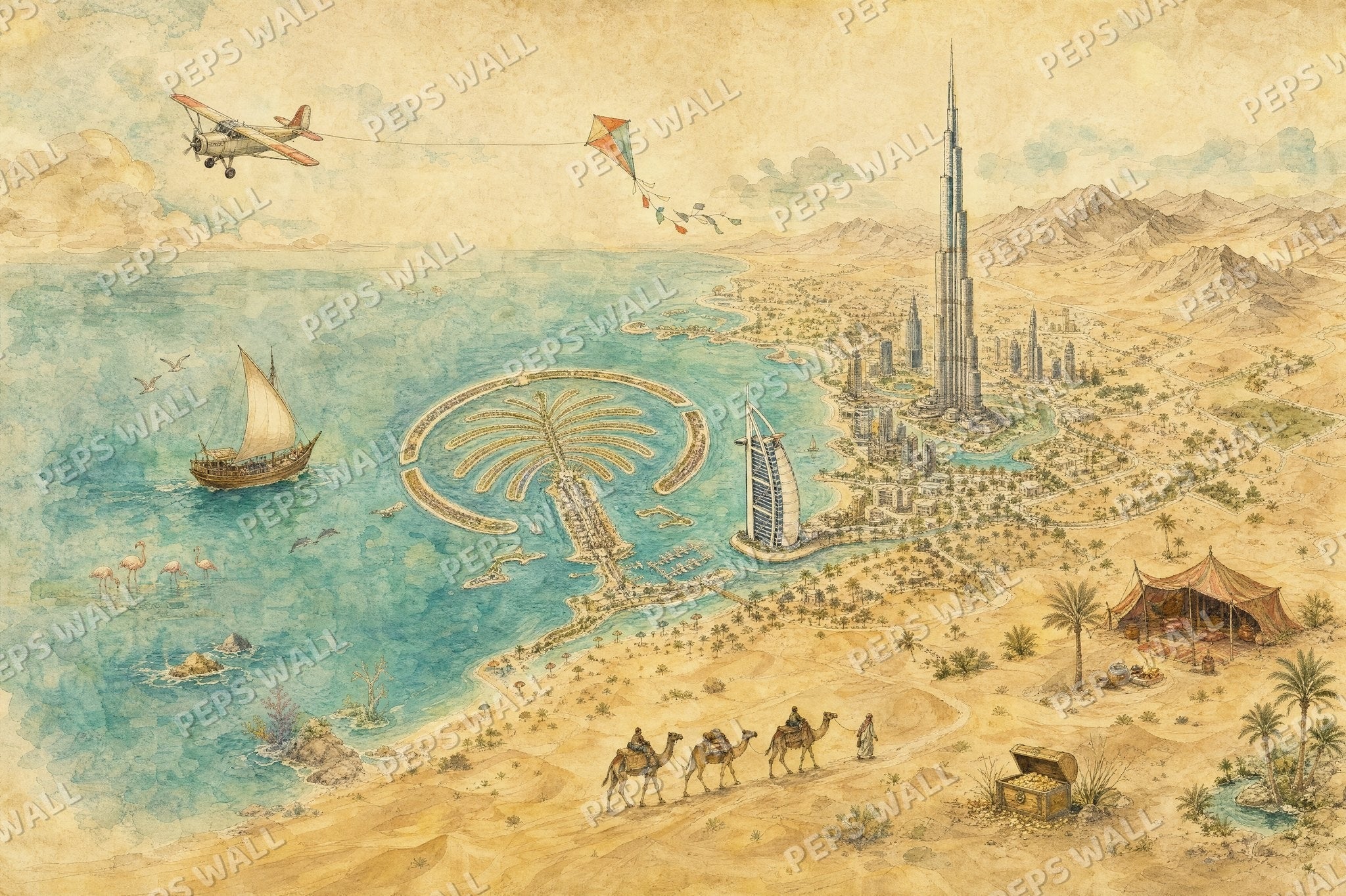 Dubai Treasure Map