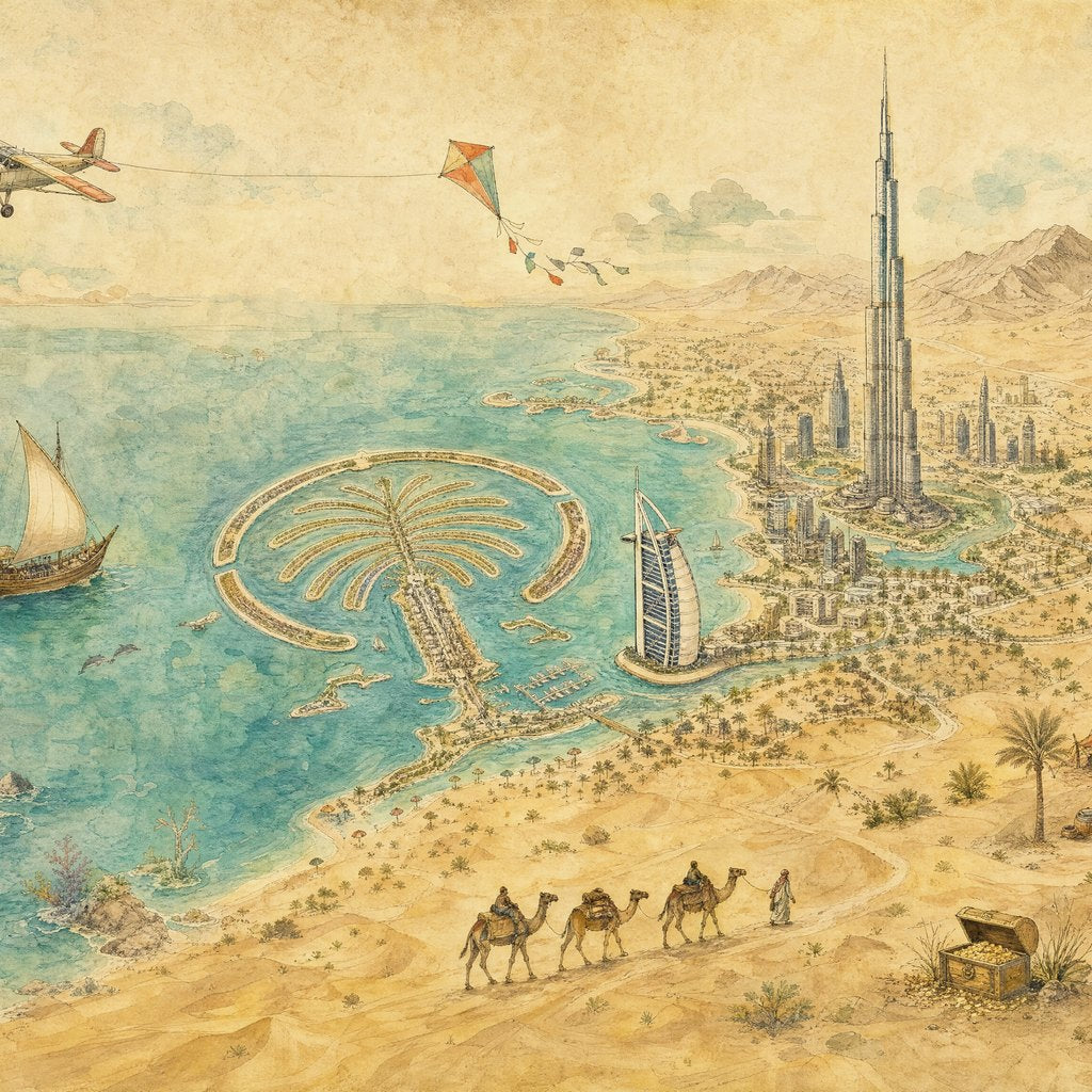 Dubai Treasure Map