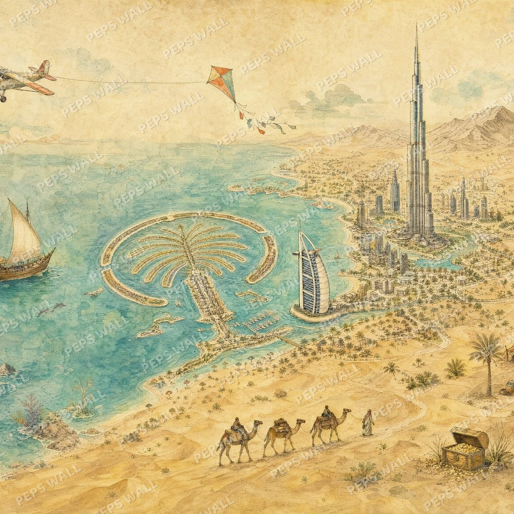 Dubai Treasure Map