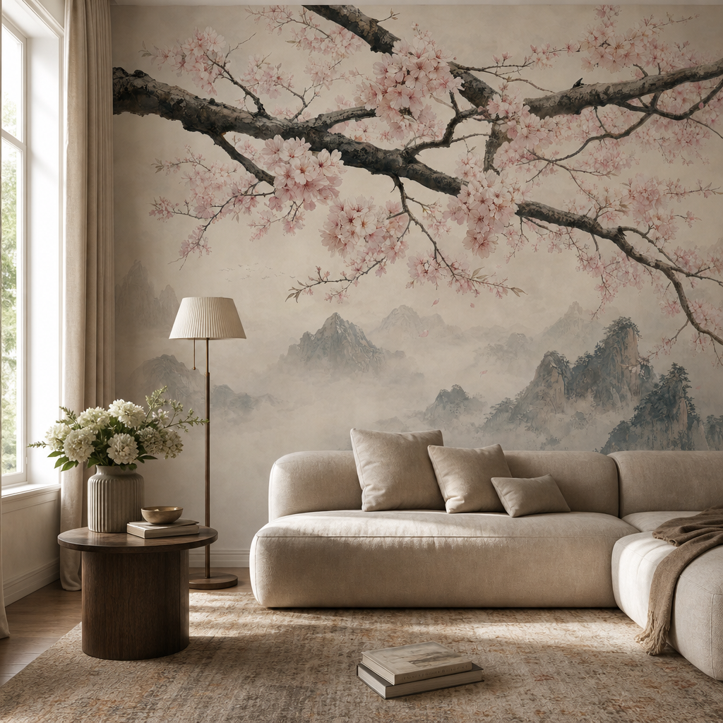 Blossom Branch living room mockup