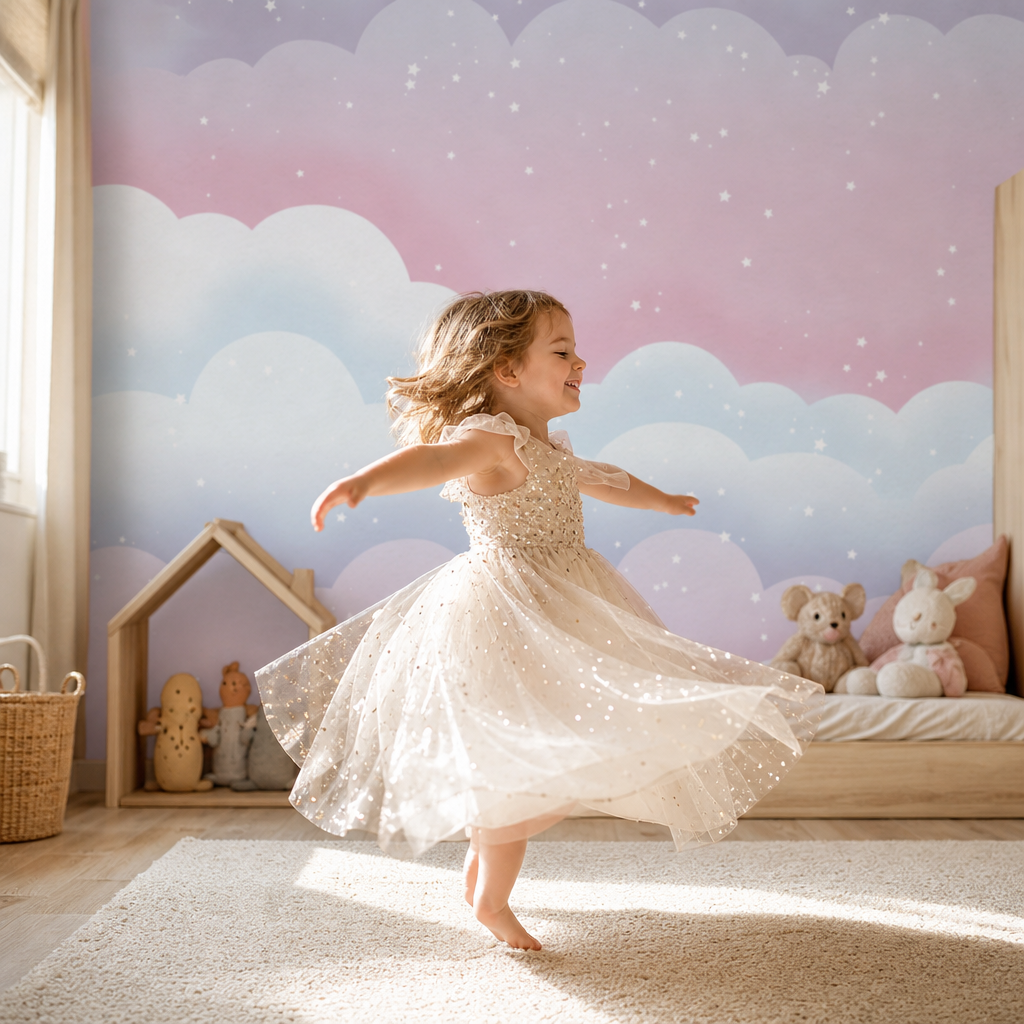 Princess Dreams kids room mockup