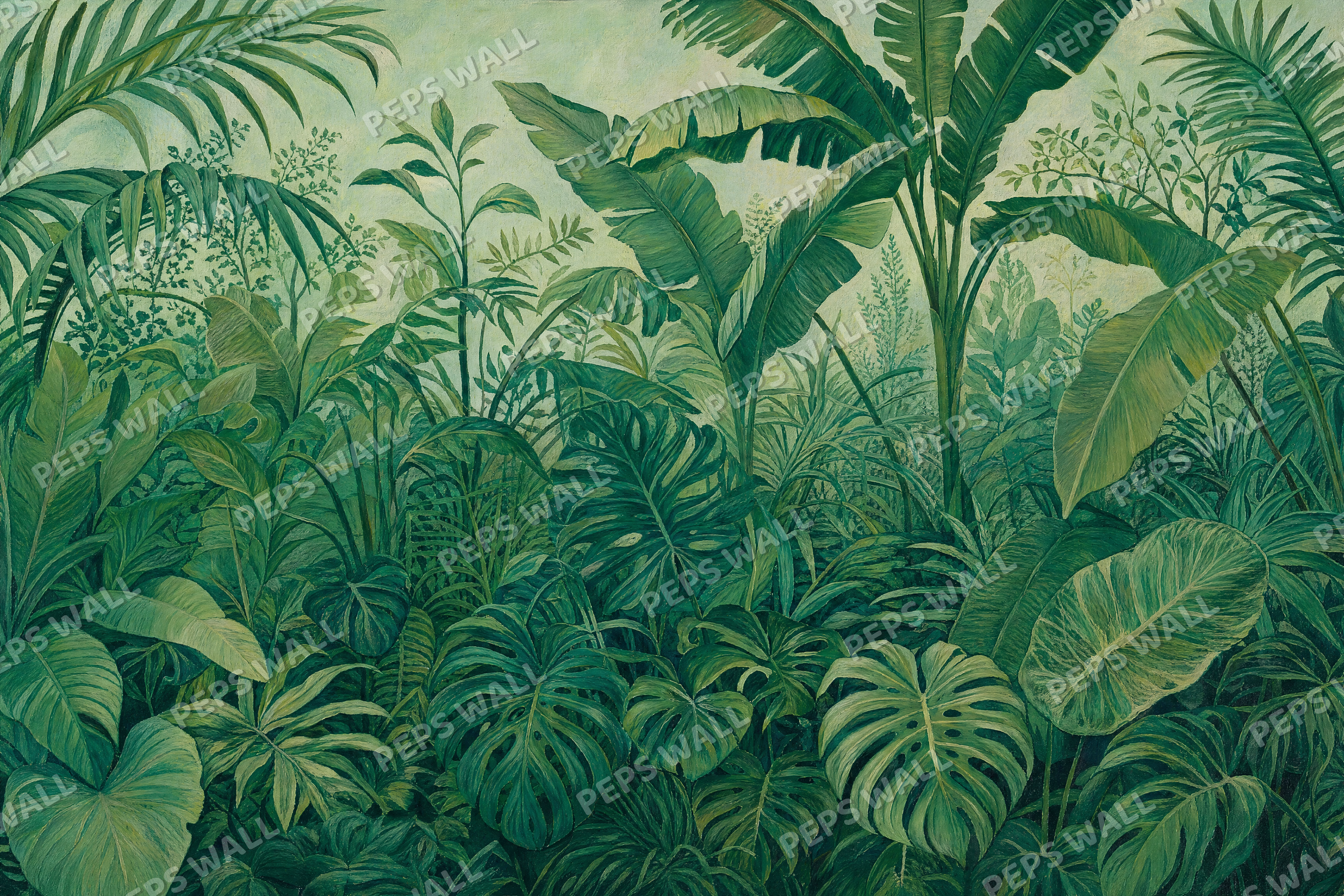 Emerald Jungle - made-to-measure wall mural design by Peps Wall Dubai