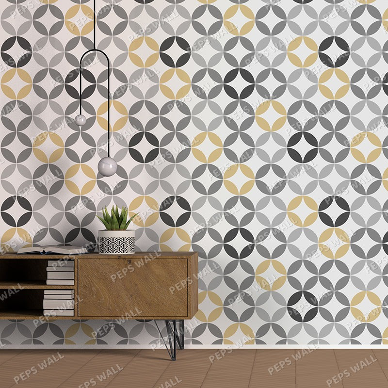 Abstract Fairview — geometric wallpaper Dubai, Peps Wall