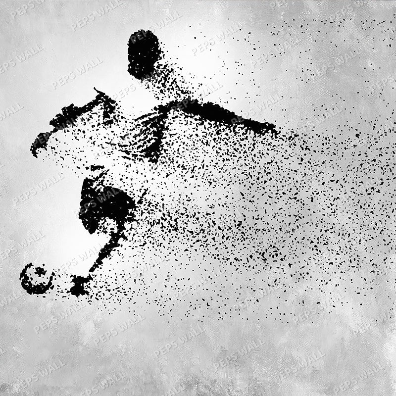 Shooting footballer
