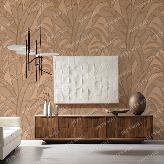Rio leaves — warm neutral wallpaper Dubai, Peps Wall