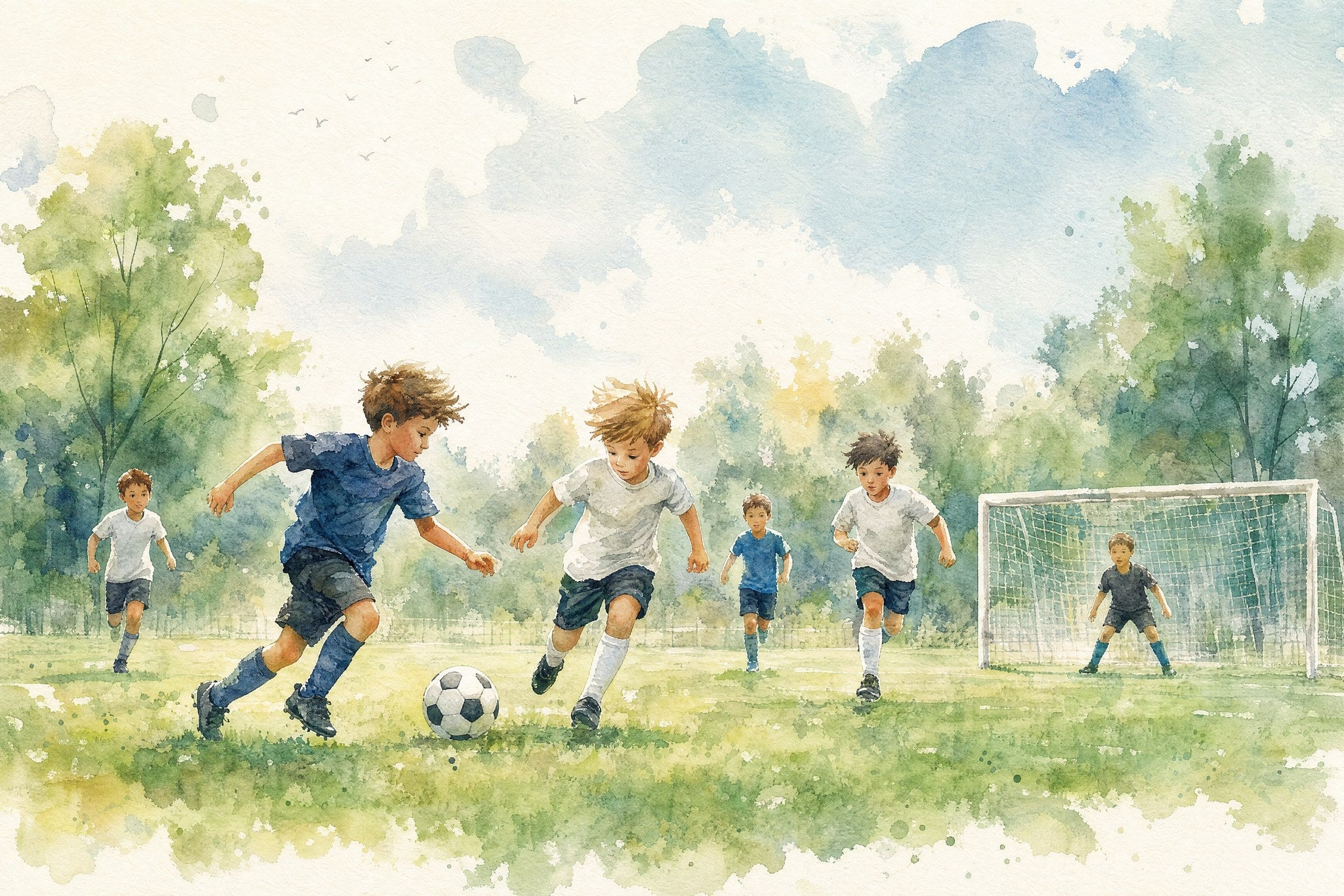Football Field - Watercolor