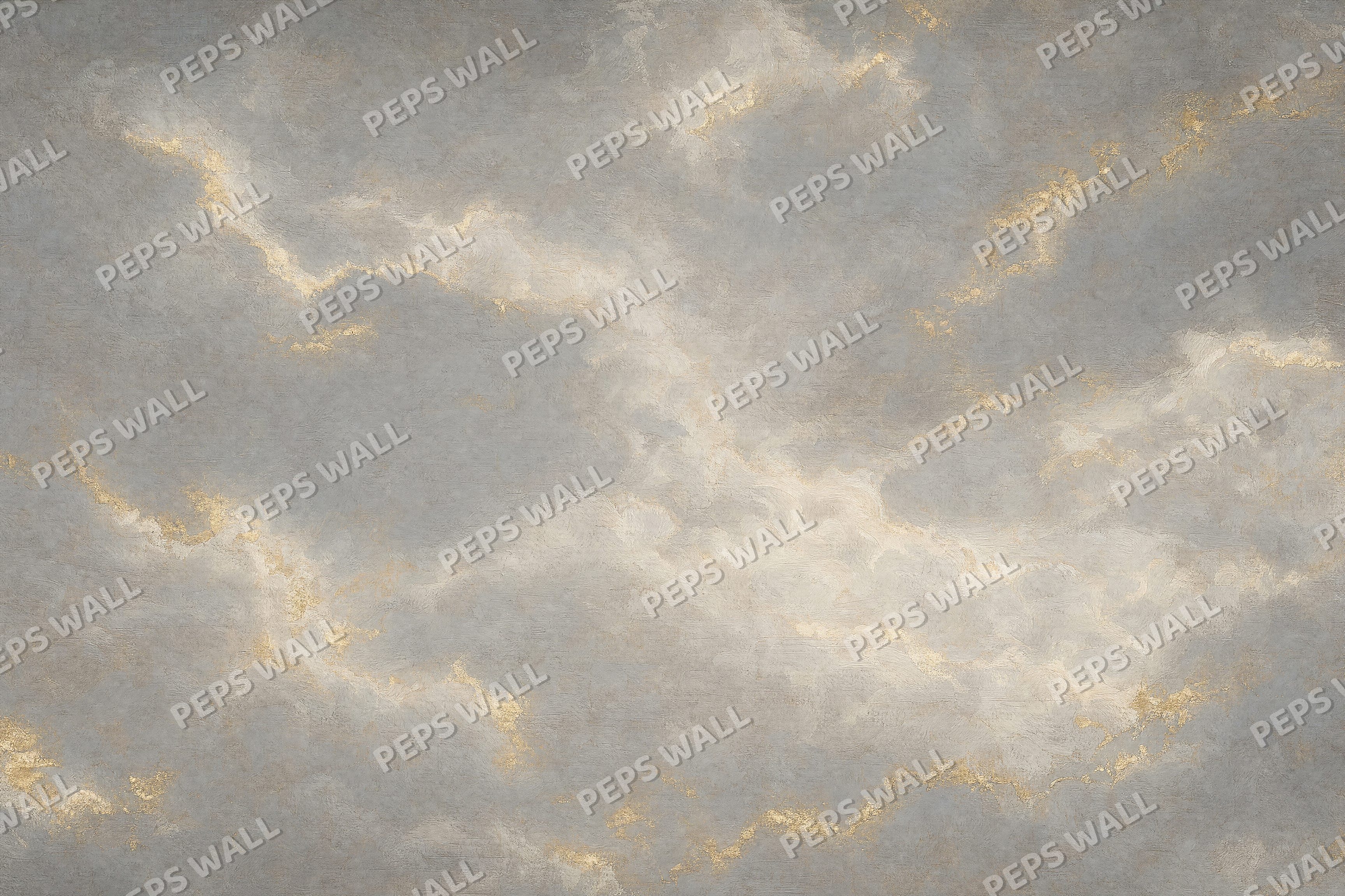Gilded Clouds - made-to-measure wall mural design by Peps Wall Dubai