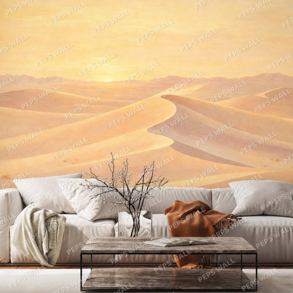 Golden Dunes — landscape wallpaper Dubai, Peps Wall