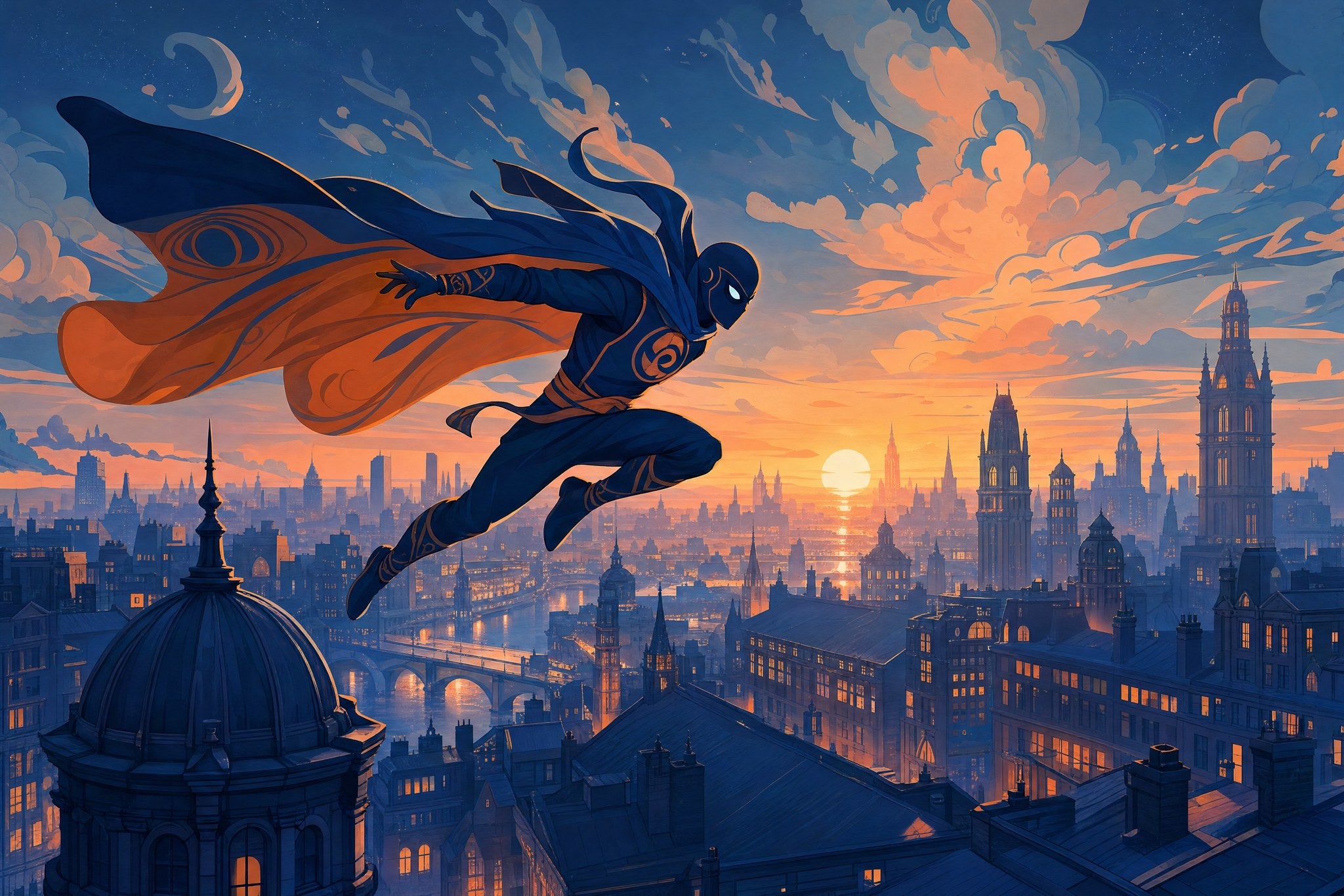 Hero City Skyline