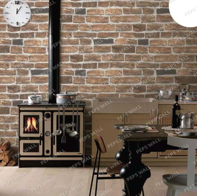 Brown Bricks — brick wallpaper Dubai, Peps Wall