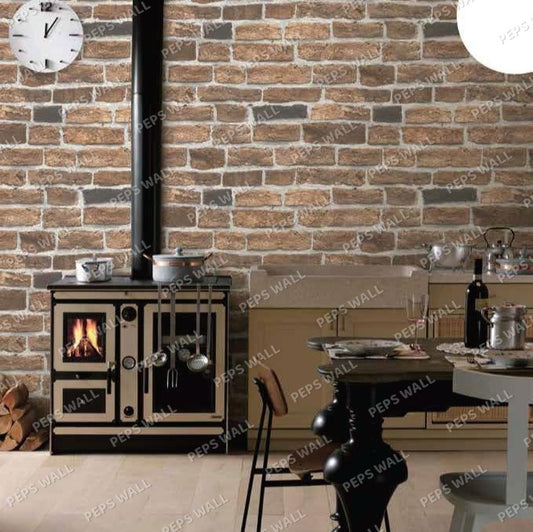 Brown Bricks — brick wallpaper Dubai, Peps Wall