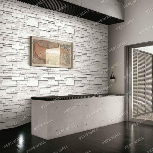 Mix White Bricks — brick wallpaper Dubai, Peps Wall