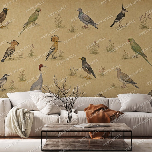 Imperial Aviary — indian wallpaper Dubai, Peps Wall