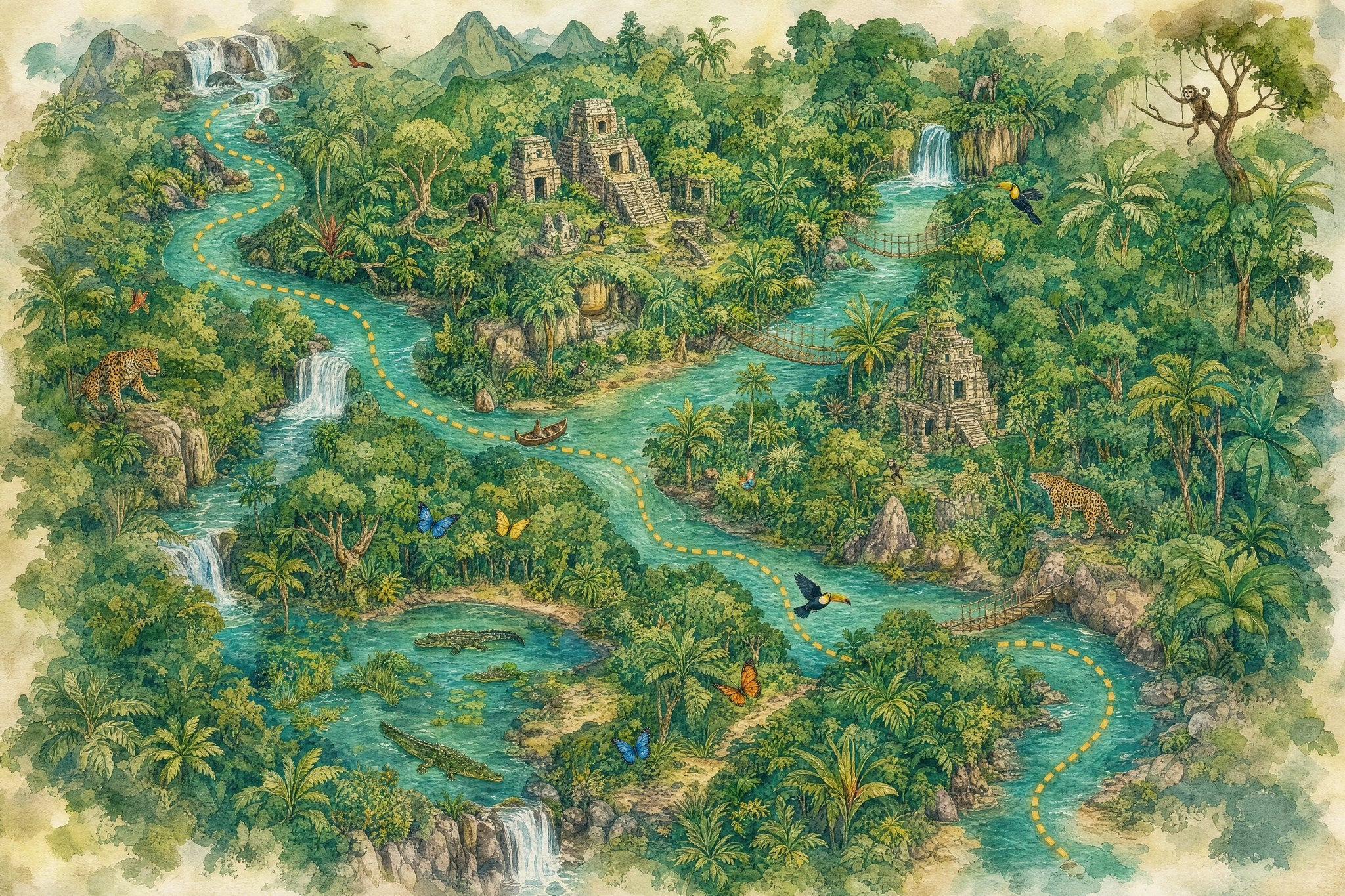 Jungle River Map