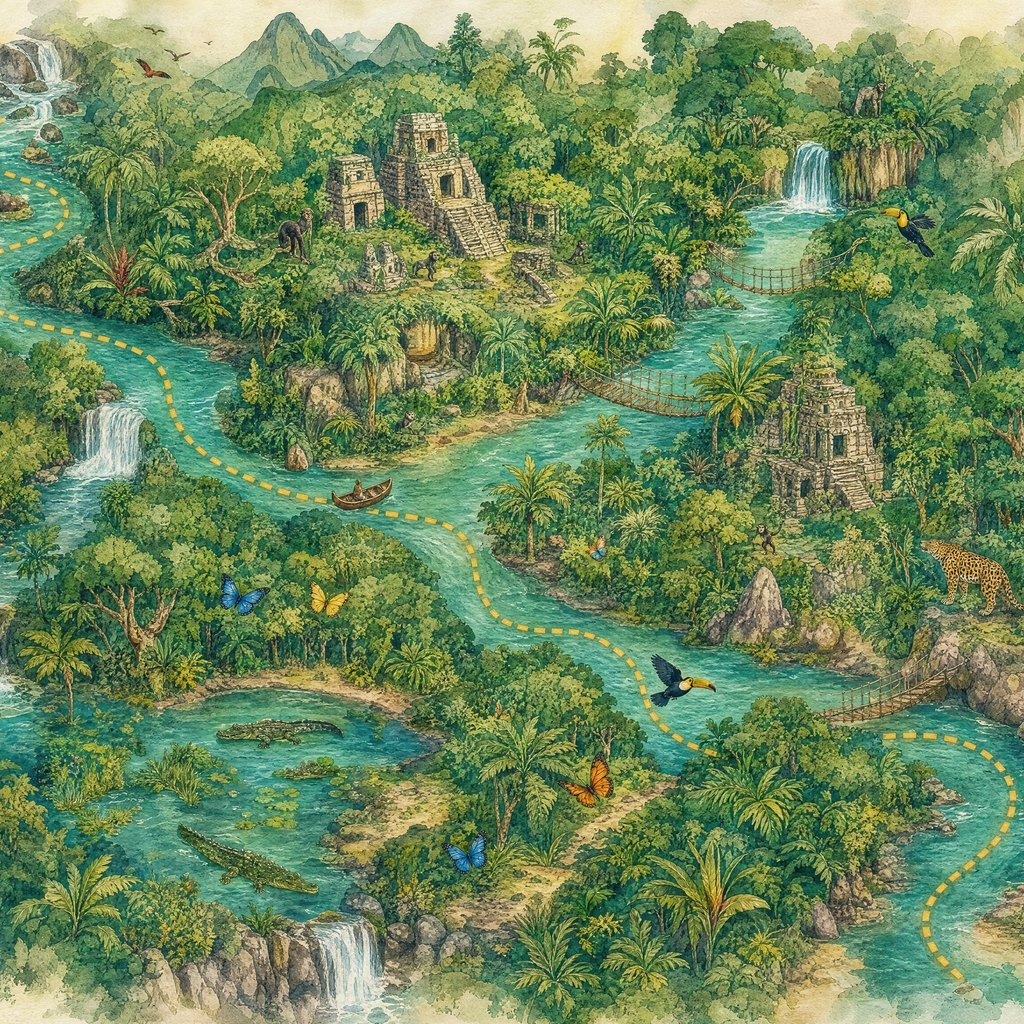 Jungle River Map