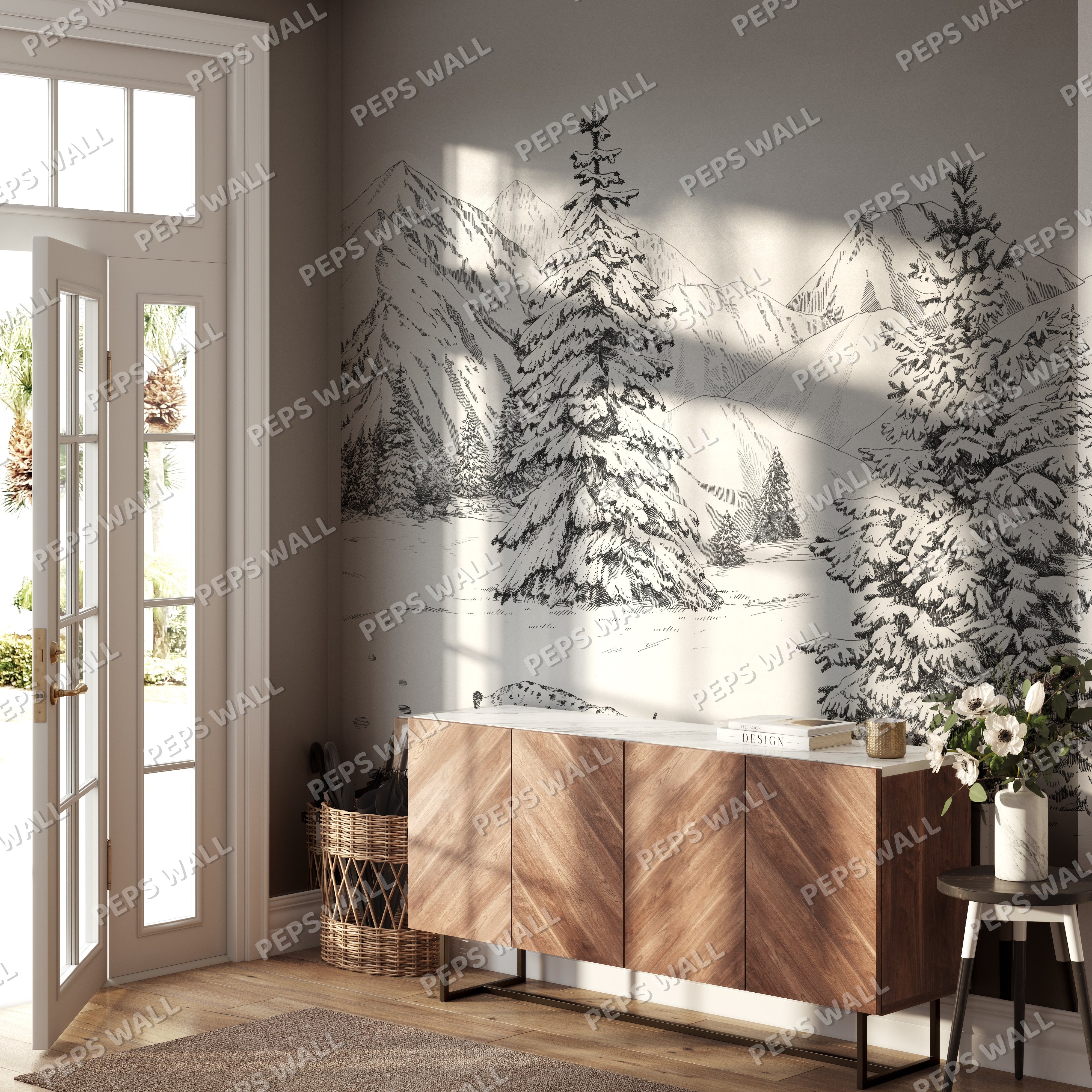 Jura — scenic landscape wallpaper Dubai, Peps Wall